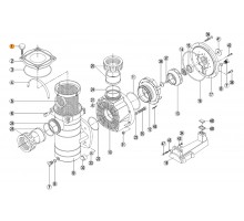 Болт крышки префильтра насоса KAN Kripsol RBH 0001.04R/RPUM0001.04R