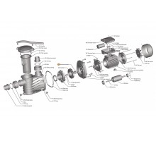 Сальник (компл.из 2-х ч.) насоса  HFC 03 Happy Pump