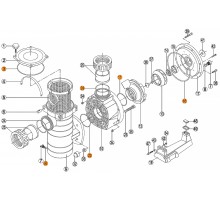 Прокладки (полный комплект) насоса KAN Kripsol RPUM3116.09R