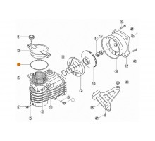 Прокладка-кольцо крышки префильтра насоса OK Kripsol ROK 030.A/RBH0011.01R/RPUM0003.01R