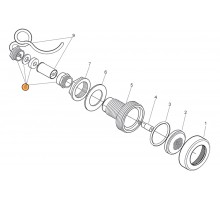 Сальник для герметизации кабеля прожектора для гидромассажных ванн из нерж.стали Pahlen 122726