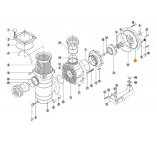 Крышка задняя (фланец) насоса KAN-750; 1000 Kripsol RKN 170.A/RBH0008.04R/RPUM0017.05R