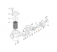 Прокладка крышки задней (фланца) насоса KRF 1250 Kripsol RKR 160.A/RPUM0016.06R