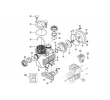 Болт (2 шт.) крышки префильтра  насоса KS в компл. с гайкой (2 шт.) Kripsol RPUM0001.02R/RBH0001.02R