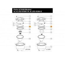 Стекло к прожектору из нерж. стали (300Вт/12В) Emaux ULS-300 (Opus) 87012004