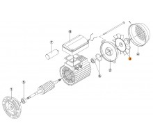 Вентилятор эл.двиг.насоса OK-33,51,71 NK-25,33 (МЕС-63) д.13мм Kripsol RBM1030.12R/RMOT0003.01R