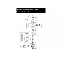 Гайка накидная крепления заглушки торцевой и патрона УФ лампы установки УФ Emaux 430170635