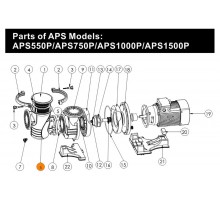 Корпус префильтра насоса APS (5,5HP-7HP) (п.6) Emaux 420246559