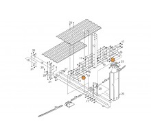 Пластина усилитель жёсткости стойки силовой средняя б-на J-4000 (овал) 1320138