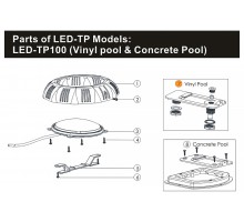 Установ.комплект к прожектору пласт.(100Вт/12В)(универсал)Emaux UL-TP100V,LED-TP100 89040401/Е040601