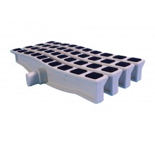 Решетка переливная цветная волна Anti Slip 250 х 26.5 мм черный DE2725W Emaux  88171103