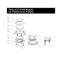 Комплект для крепления прожектора Emaux (Opus) LED P-100 (бетон) 89040203