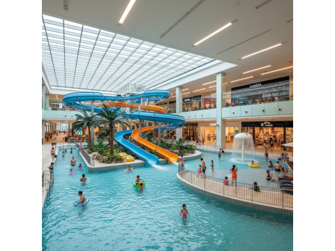 Аквапарк для ТРЦ в Химках — проектирование аттракционов