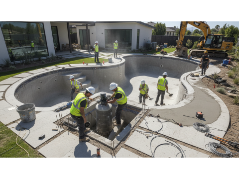 Как выбрать подрядчика для строительства бассейна: полный гид