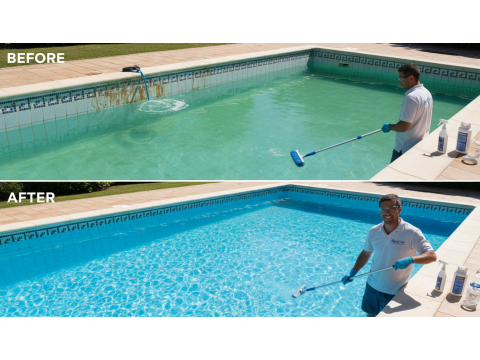 Как очистить бассейн от известкового налета и ржавчины: полное руководство