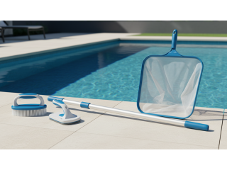 Аксессуары для уборки бассейна: штанги, сачки, щетки и скребки