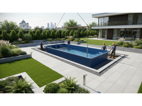 Композитный бассейн под ключ в Москве — цены и установка 2026