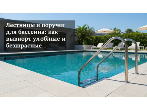 Лестницы и поручни для бассейна: как выбрать удобные и безопасные