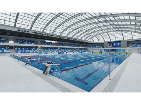 Строительство бассейна 50 метров для спорткомплекса: олимпийский стандарт | Гид 2026