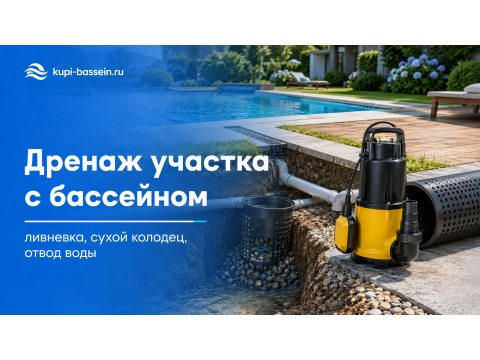 Дренаж участка с бассейном: ливневка, отвод воды, сухой колодец | Инструкция