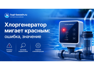 Хлоргенератор мигает красным: ошибка, значение
