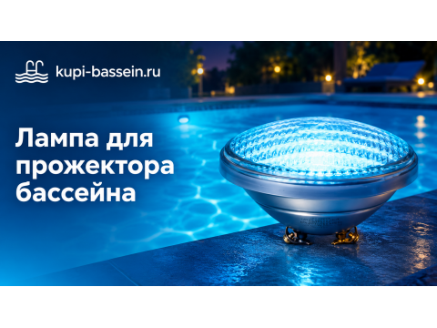 Лампа для прожектора бассейна: как выбрать, замена, цены в Москве