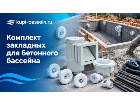 Комплект закладных для бетонного бассейна: состав, цена