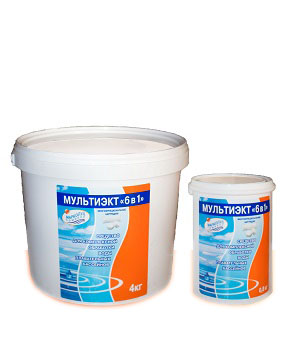 МУЛЬТИЭКТ 6 в 1 стаб. табл. хлора в картридже 4 кг