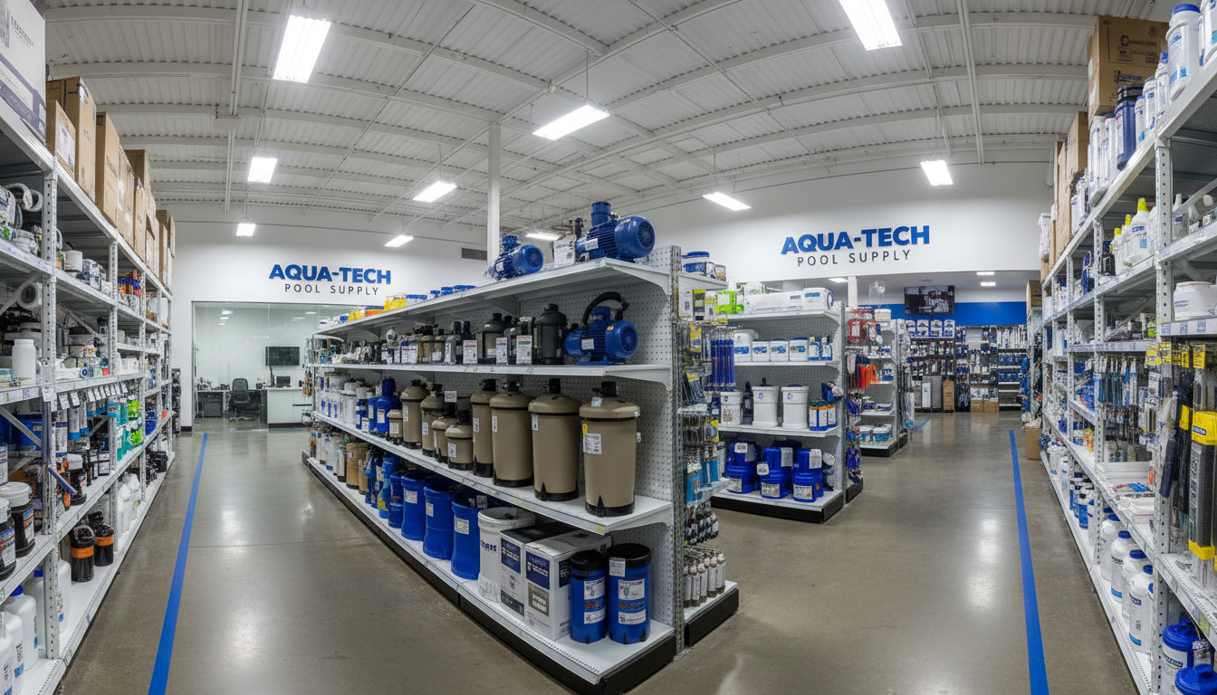 Склад оборудования для бассейнов Kupi-bassein